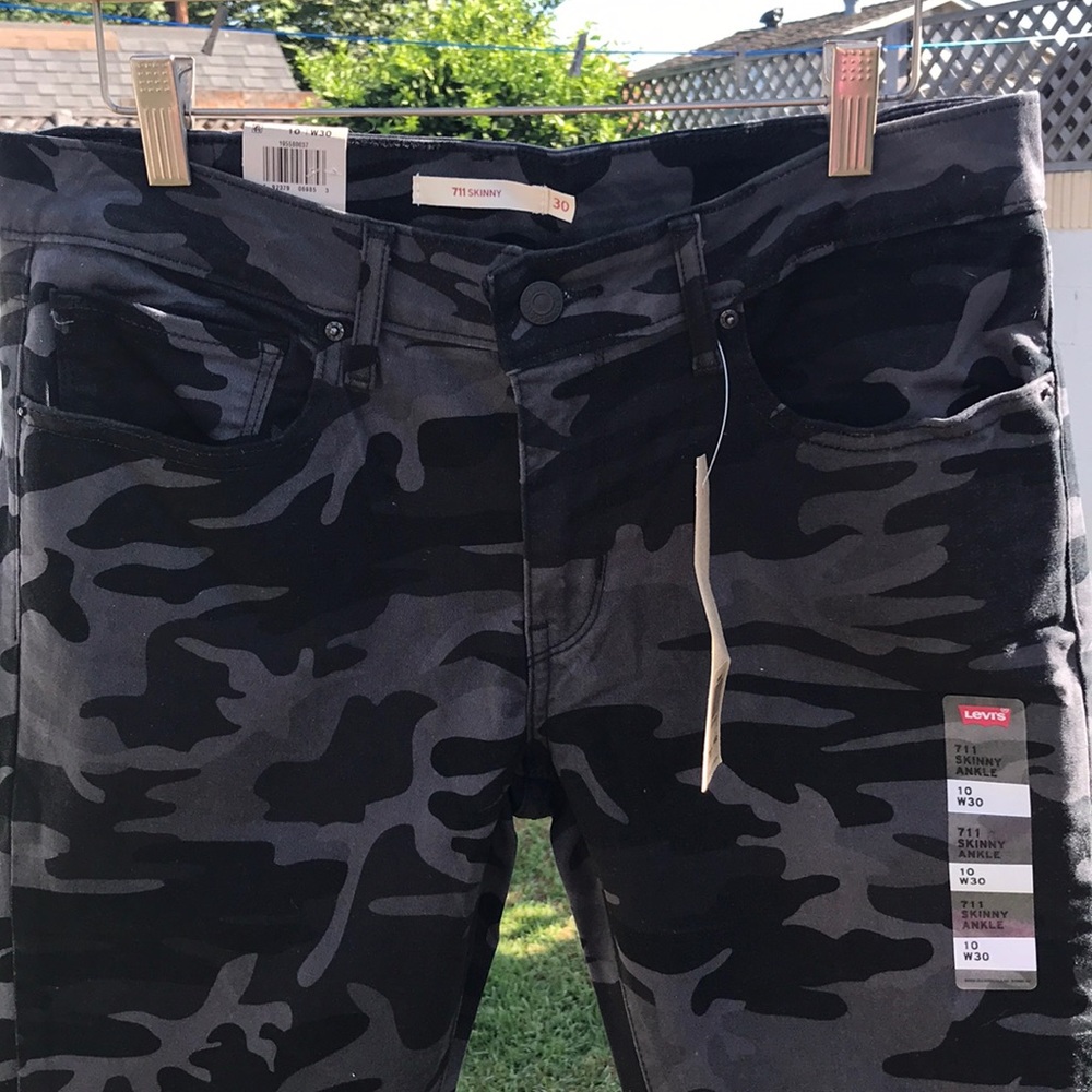 NWT Levi’s 711 Skinny Ankle Jeans 10 / 30 Camo - Picture 13 of 13